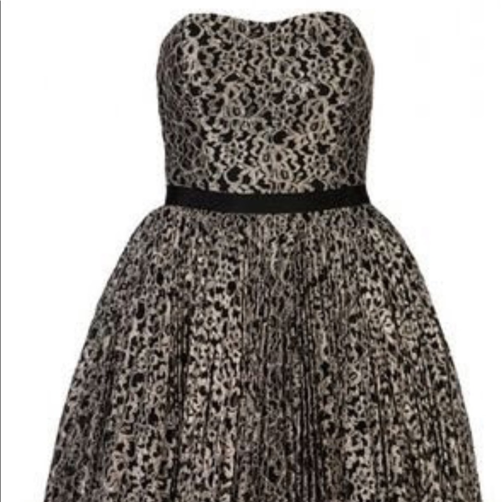 TED BAKER LACE BONED BODICE DRESS